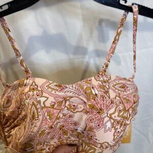 Kona Sol Paisley Bikini Set – Size L (12–14), NWT